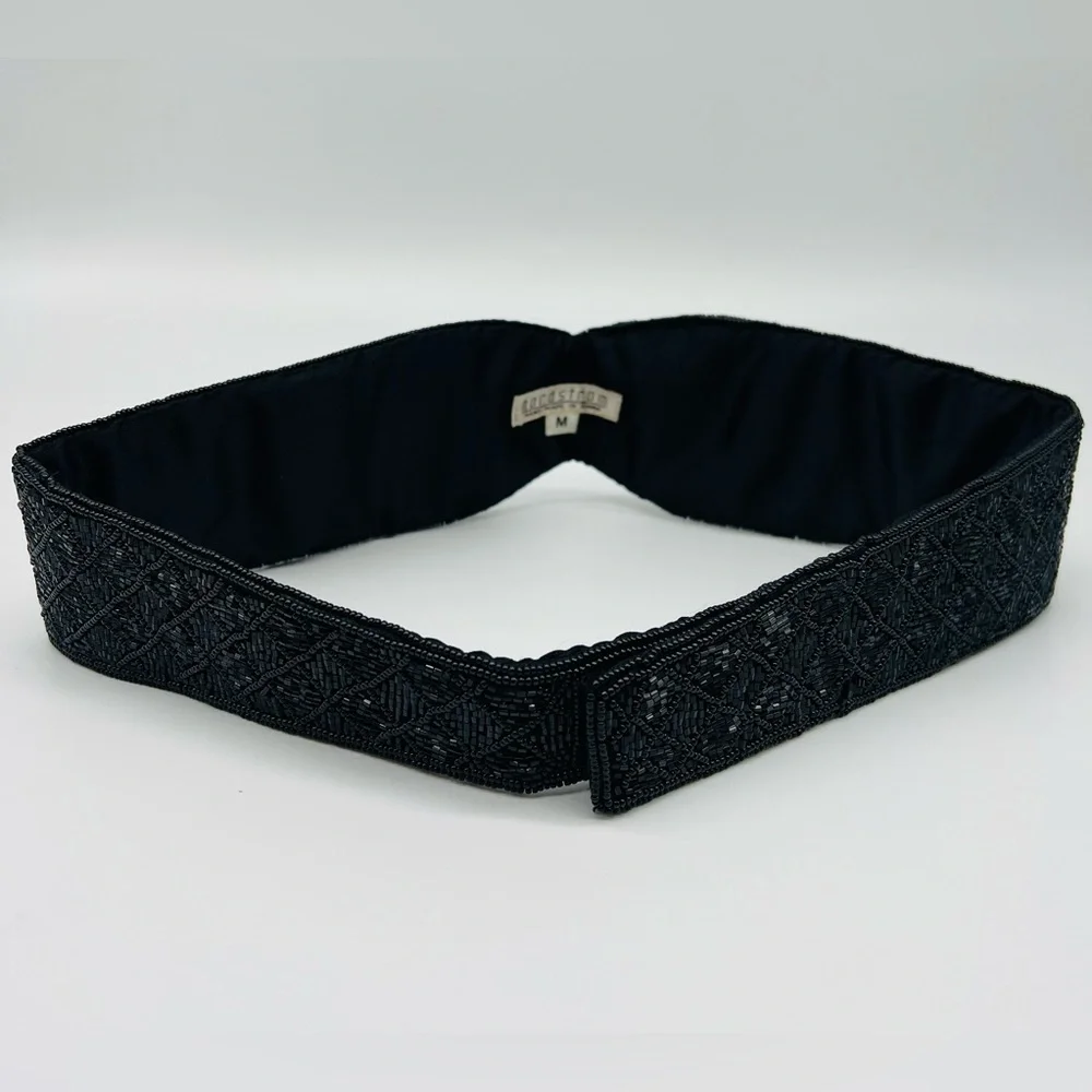 Exquisite beaded vintage Nordstrom women’s wide belt